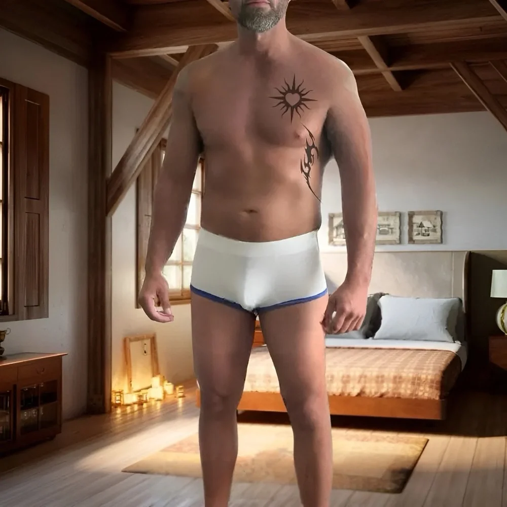 Mens Soft Knit Backless Boxer Briefs